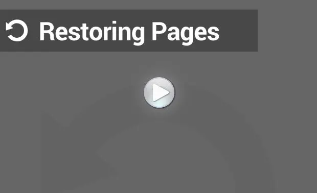 Restoring Pages in WordPress