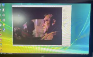 HP Pavilion a1640n TV Decoder playing a movie on Windows Vista