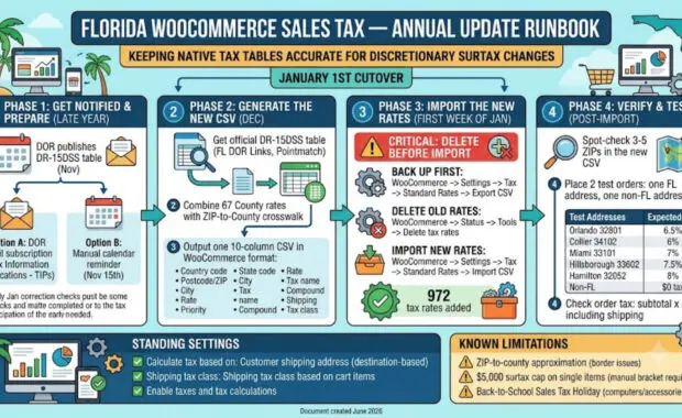 WooCommerce Florida Tax Rate InfoGraphic