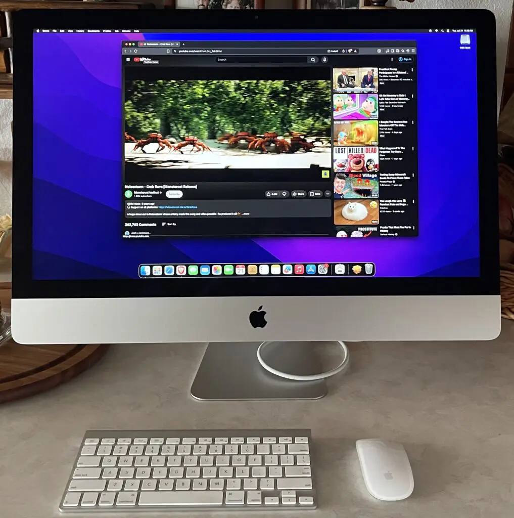 2012 iMac Video Test - Crab Dance